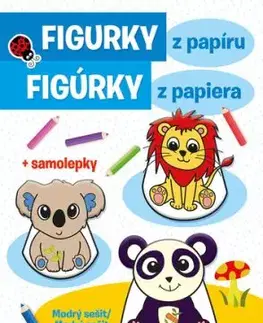 Figurky z papíru - Modrý sešit / Figúrky z papiera - Modrý zošit + samolepky (CZ/SK vydanie)