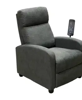 Masážne kreslo DELUXE sivé