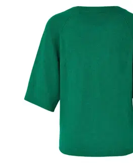 Pletený pulóver, zelený