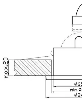 Hermetické stropné svietidlo IP65 chróm SH-04