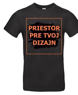 B&C Pánske tričko s potlačou - Čierne L