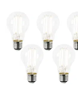 Sada 5 LED žiaroviek E27 A60 číre 2,2 W 470 lm 2700 K