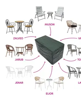 KONDELA Kaver Typ 20 ochranný obal na bistro stôl zelená