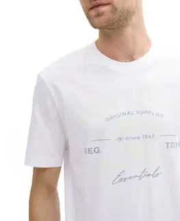 Tričko Tom Tailor s logom, biele