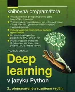 Deep learning v jazyku Python, 2. rozšířené vydání - Francois Chollet