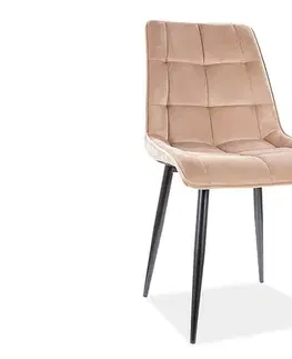 Jedálenská stolička CHIC VELVET Signal