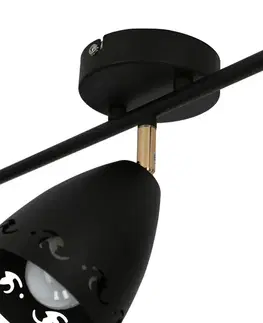 Stropná lampa 3xE14 70cm COTY STRIP ČIERNA