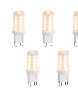 Sada 5 stmievateľných LED žiaroviek G9 Opal 3W 250lm 2200K