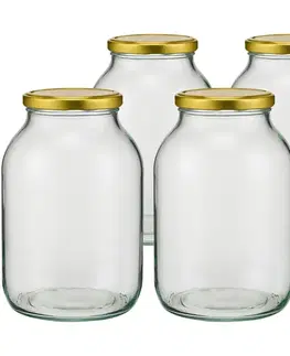 Browin Sada zaváracích pohárov s viečkom Twist, 4 l, 4 ks