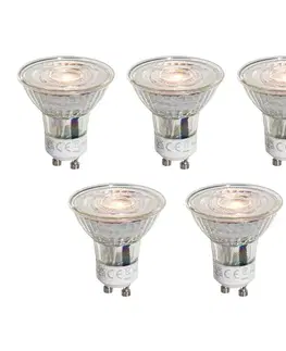 Sada 5 LED žiaroviek GU10 50 mm číra 4,5 W 360 lm 2700 K