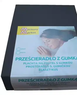 Plachta na posteľ jersey 200x220 kol. 6148 čierna
