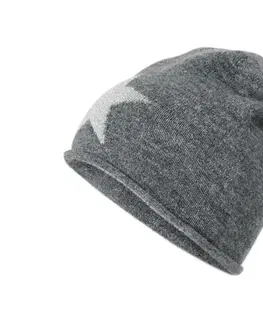 Čiapka typu beanie z jemného úpletu s trblietavými hviezdami