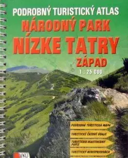 Nízke Tatry - západ - turistický atlas 1:25 000