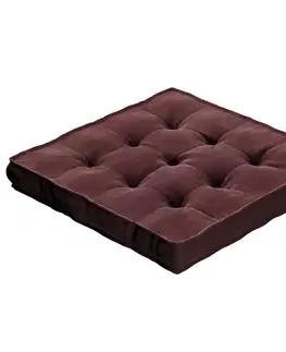 Dekoria Kamil s úchytom, Bordeaux, 40 x 40 x 6 cm, Velvet, 704-26
