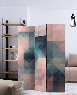 Paraván Pixels (Green and Pink) Dekorhome