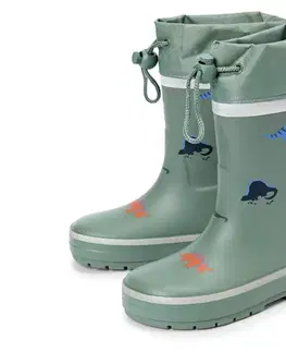 Detské gumáky, s motívom dinosaurov