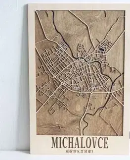 3D mapa mesta Michalovce (20 x 30 cm) - Interess