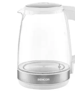 Sencor - Rýchlovarná kanvica s termoreguláciou a LED podsvietením 2 l 2200W/230V biela 41009151