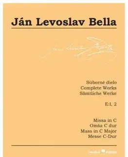 Missa in C (Súborné dielo, E:I, 2) - Bella Ján Levoslav