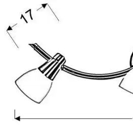 Nástenná lampa 3X40W G9 nikel chróm biela SELIA