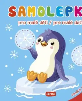 Samolepky pro malé děti / Samolepky pre malé deti - modrý sešit / modrý zošit