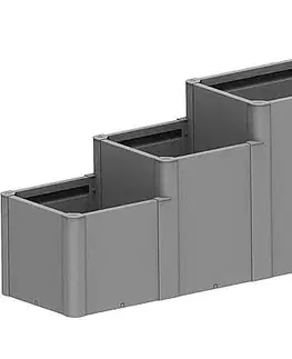 Biohort Vyvýšený záhon BIOHORT Davinci 3 - 201 x 53 x 77 cm (šedý kremeň metalíza)