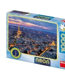 Puzzle Paríž v noci 1000 neon Dino