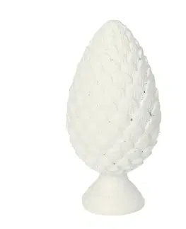 Dekoria Dekorácia White Cone 13cm, 7 x 13 cm