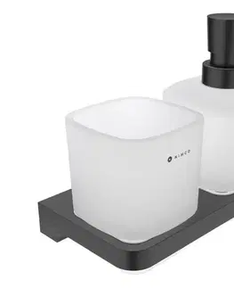 NIMCO MAC 2905831C-T-90-Nástenný dávkovač mydla a stojan na kefky MAYA 320 ml MAC 2905831C-T-90