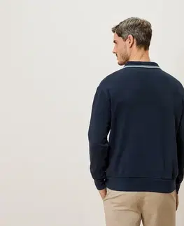 Mikina s polo golierom