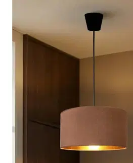 BRILAGI - Závesný luster na lanku VELVET 1xE27/60W/230V priemer 40 cm béžová/zlatá 8590828052289