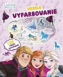 Veselé vyfarbovanie so super samolepkami - Ľadové kráľovstvo