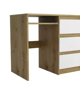Písací stôl Leo II artisan/biela