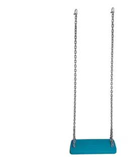 2Kids Toys - Detská plastová hojdačka s reťazou tyrkysová 2D98282