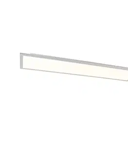 Oceľové stropné svietidlo 120 cm vrátane LED s diaľkovým ovládaním - Liv