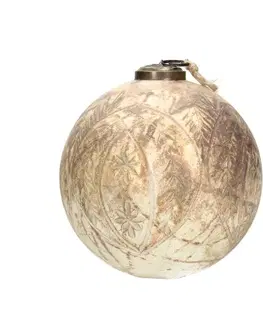 Dekoria Sklenená ozdoba Retro Bauble ⌀13cm matt, 13 x 13,7 cm