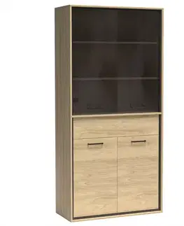 Vitrína M3 Mediolan Natural Hikora