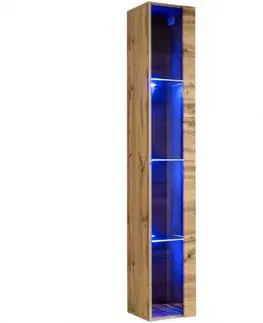 Závesná skrinka Switch Sklo WW1 Wotan + LED