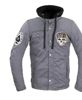W-TEC Black Heart Garage Built Jacket tmavo šedá - XXL