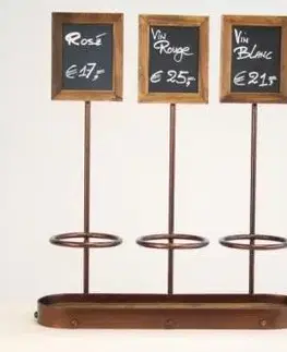 SECURIT Stojan na 3 fľaše s tabuľkami