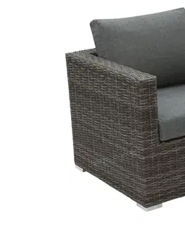 DEOKORK Ratanové kreslo MALIBU (sivá)