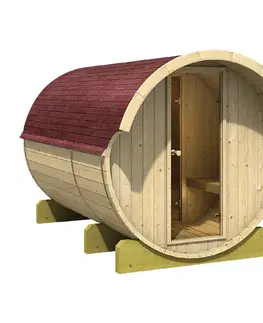 Vonkajšia fínska sudové sauna 216 x 330 cm Dekorhome