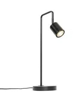 Moderná stolná lampa čierna nastaviteľná - Java