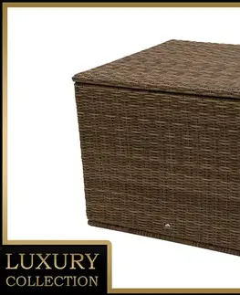DEOKORK Box na podušky 90 x 90 cm BORNEO LUXURY (hnedá)