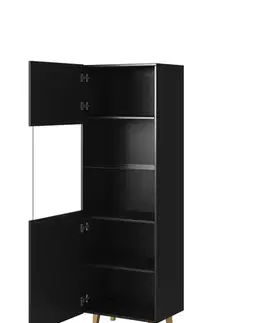 CAMA MEBLE Pafos vitrína čierna