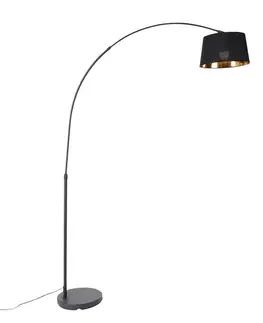 Inteligentná oblúková lampa čierna so zlatom vrátane Wifi A60 - Arc Basic