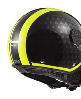 LS2 OF558 Sphere Lux Crush Black H-V Yellow - S (55-56)