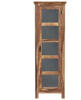 Vitrína Rami 60x180x45 indický masív palisander
