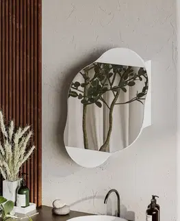 Kúpeľňová skrinka Cloud Storage Bathroom Wall Mirror - White