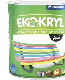 Chemolak Ekokryl Lesk 0110 tmavosivý 0,6l